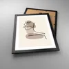 Gerahmtes Poster - Schwarzer Rahmen - Zeichnung einzeilig Produktbild-Vorschau 3