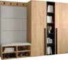 Garderobe MIRO Set 8 mit gepolsterten Paneelen Industrial Produktbild-Vorschau 1