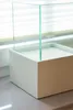 VIVANNO Windlicht Fiberglas CANDELITA Rechteckig, Weiß matt Produktbild-Vorschau 4