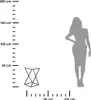 Howhomely Kvetinová stolička kovová čierna 40 cm - stojan Náhľad obrázku produktu 3