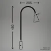 LED Leselampe mit Schalter, schwenkbar, rund, GU10, 400lm, Produktbild-Vorschau 5