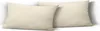 2er Pack Kissenbezug Kissenhülle 40x80 cm natur Uni Jersey Produktbild-Vorschau 1