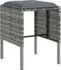vidaXL 5-tlg. Sofagarnitur in L-Form mit Kissen Poly Rattan Produktbild-Vorschau 7