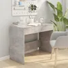 vidaXL Stôl betón sivý 101x50x76,5 cm odvodený drevený Náhľad obrázku produktu 3
