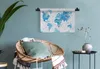 MuchoWow® Wandteppich Wandbehang Weltkarten - Ölfarben Produktbild-Vorschau 6