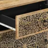 vidaXL Table de nuit 50x33x60 cm en bois massif de manguier Voir les images du produit 12