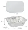 Relaxdays: vaschette in alluminio con coperchio, set da 100 Anteprima dell’immagine prodotto 4