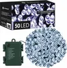 LED světelný řetěz - 5m, 50LED, 8 funkcí, 3xAA, IP44, Náhled obrázku produktu 1