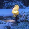 HI LED-Solar-Gartenleuchte Eule Weiß Produktbild-Vorschau 2