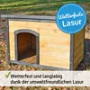 zooprinz Hundehütte Carlo Bitumen Klappdach Holzfüße mit Produktbild-Vorschau 4
