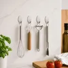 12 Edelstahl Handtuchhaken Klebehaken Wandhaken Bad Küche Produktbild-Vorschau 4