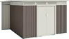 Wasabi - Metallischer Gartenunterstand 8,96 m² Coffee – Mit Produktbild-Vorschau 2