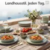 PURE LIVING Geschirrset Rustic aus Steingut, 24-tlg., für 6 Produktbild-Vorschau 2