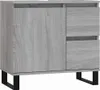 Möbel Sideboard Schwarz Eichen-Optik 60x35x98,5 cm Produktbild-Vorschau 2