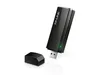 A black TP-LINK WLAN USB stick with its cap next to it, on a white background. Produktbild-Vorschau
