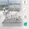 Bettwäsche Baumwolle 135x200 cm Set Renforce Weiß Grau Produktbild-Vorschau 5