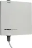 A white DVB-T2 active antenna with a cable attached. Produktbild-Vorschau