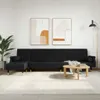 vidaXL Schlafsofa in L-Form Schwarz 271x140x70 cm Samt -  Produktbild-Vorschau 2