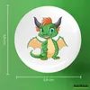 Huuraa Button Drache Fabelwesen 59mm rund mit Produktbild-Vorschau 3