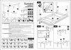 Instruction manual for assembling a table, showing diagrams and steps. Produktbild-Vorschau