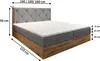 Masseno Boxspringbett FOSCO 180x200 cm Komplett-Set mit Produktbild-Vorschau 7