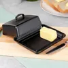 Vilde Butterdose Keramik 16x13x7cm Schwarz Klassisch Produktbild-Vorschau 5