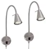 2er Set LED Leselampe mit Schalter, schwenkbar, GU10, rund, Produktbild-Vorschau 1