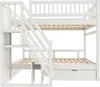 Letto a castello in legno massello Sweiko 140x200 cm, con Anteprima dell’immagine prodotto 13