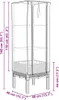 vidaXL Hochbeet mit Gewächshaus-Aufsatz Rattan-Optik Produktbild-Vorschau 8