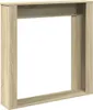 vidaXL Kaminumrandung Sonoma-Eiche 100x20x100 cm Produktbild-Vorschau 6
