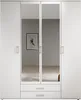 Kleiderschrank "Kitty IV" Weiß / Spiegel Produktbild-Vorschau 5