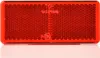 Reflektor rot 96 x 42 mm mit Klebeband Produktbild-Vorschau 1