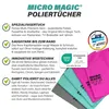 Poliertücher im 5er-Set aus Oeko-Tex zertifizierter Mikrofaser, fusselfrei, streifenfrei, kratzfrei Produktbild-Vorschau