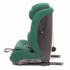 Side view of a green child car seat on a white background. Podgląd zdjęcia produktu