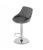 A gray bar stool on a white background. Voir les images du produit