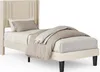 A single bed with bedding and a pillow, shown against a white background. Podgląd zdjęcia produktu