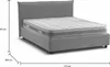 Doppelbett Ddaiv, Containerbett mit Stoffbespannung, 100%  Produktbild-Vorschau 3