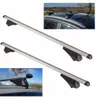 Barres de toit universelles en aluminium avec verrous, pour Voir les images du produit 2