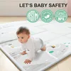 Laufstall Baby mit Matratze,  Baby Laufgitter mit Matte Produktbild-Vorschau 3