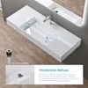 doporro Waschbecken Waschtisch 120x48x13 cm mit verstecktem Produktbild-Vorschau 3