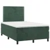 vidaXL Boxspringbett mit Matratze & LED Dunkelgrün 120x200 Produktbild-Vorschau 12
