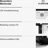 A product information graphic showing features of a refrigerator. Produktbild-Vorschau