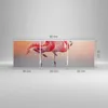 Bild auf Leinwand - Leinwandbild - 3 Teile - Flamingos Produktbild-Vorschau 3