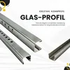 Glas-Profil Edelstahl Klemmprofil Wandprofil U-Profil V2A Produktbild-Vorschau 4