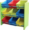 Buntes Kinderregal Regal für Kinder, Holz, 9 Ablageflächer, Produktbild-Vorschau 2