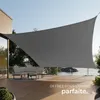 Voile d'ombrage carrée, gris - 5,4 x 5,4 m Voir les images du produit 7