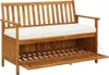 vidaXL Garten Aufbewahrungsbank Akazienholz Massiv 120 x 63 Produktbild-Vorschau 2