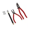 A set of glass cutting tools arranged on a white background. Produktbild-Vorschau