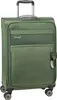 A green trolley suitcase on a white background. Produktbild-Vorschau