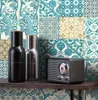 NEWROOM Tapete Blau  Fliesen - Fliesenoptik Vintage Braun Produktbild-Vorschau 1